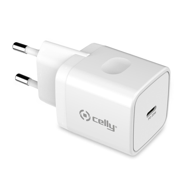 Celly USB-laddare USB-C PD 20W i gruppen DATORER & KRINGUTRUSTNING / Datorkablar / USB-kablar / USB-C hos TP E-commerce Nordic AB (A08375)