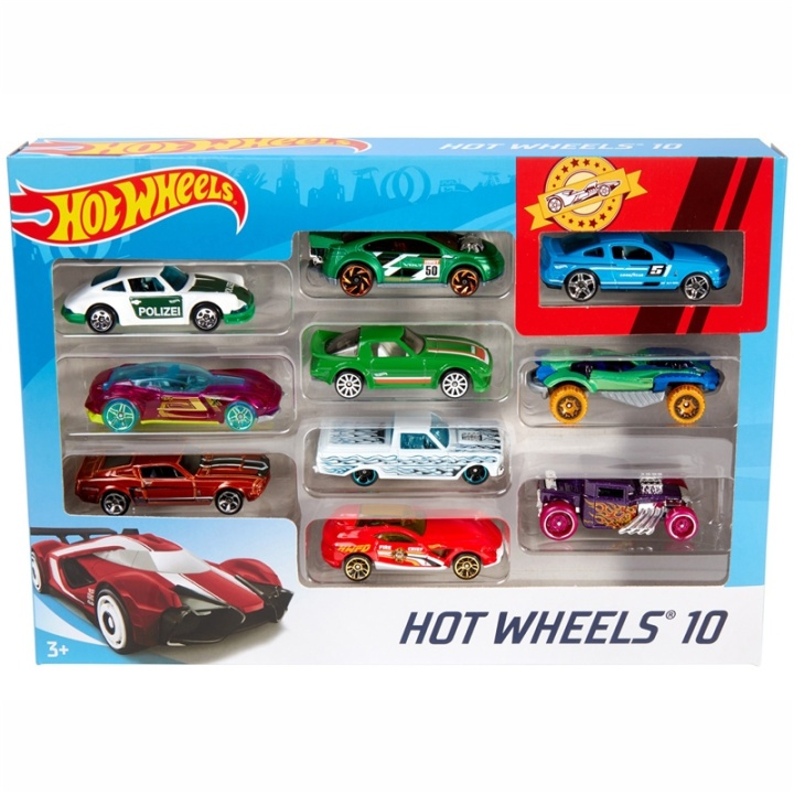 Hot Wheels Bilar 10-Pack i gruppen LEKSAKER, BARN- & BABYPRODUKTER / Leksaker / Leksaksbilar & andra fordon hos TP E-commerce Nordic AB (A08485)