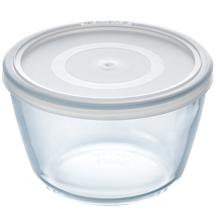 Pyrex Rund form med plastlock 16cm/1 i gruppen HEM, HUSHÅLL & TRÄDGÅRD / Köksredskap / Ugnsformar hos TP E-commerce Nordic AB (A08594)