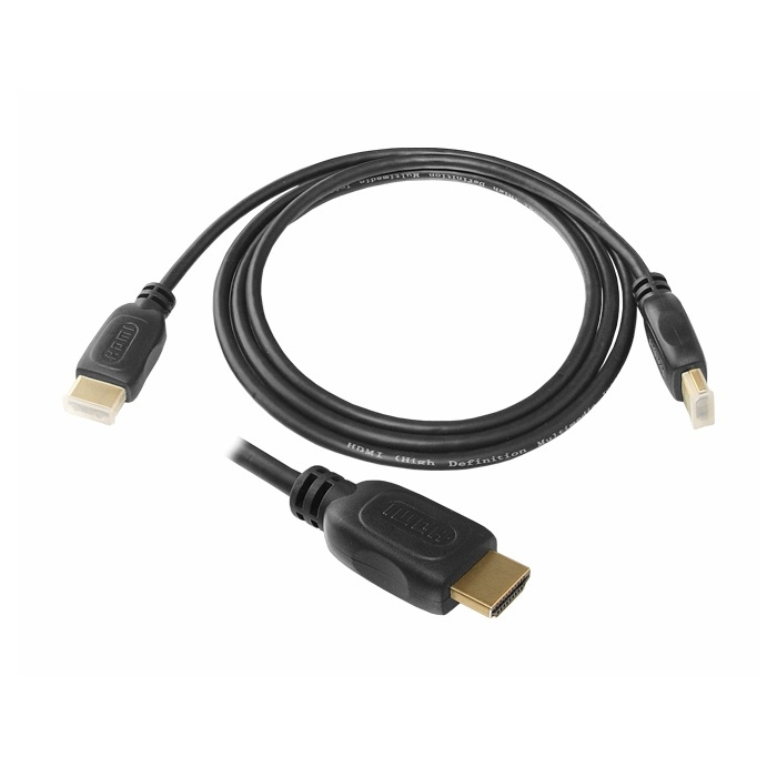 Gulpläterad HDMI-Kabel 1,5m i gruppen HEMELEKTRONIK / Kablar & Adaptrar / HDMI / Kablar hos TP E-commerce Nordic AB (A08744)