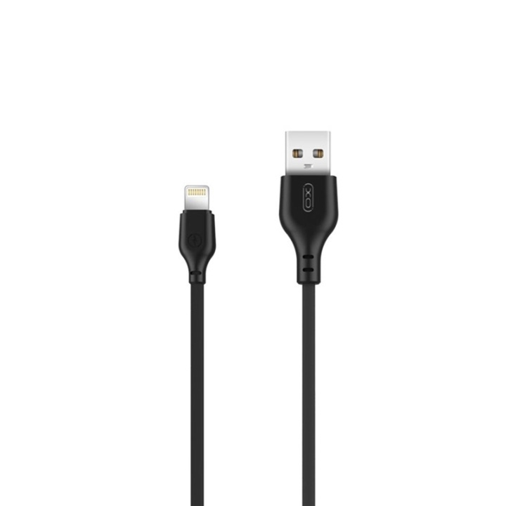 XO NB103 USB - Lightning-Kabel (2,1A) 1m, Svart i gruppen SMARTPHONE & SURFPLATTOR / Laddare & Kablar / Kablar / Kablar Lightning hos TP E-commerce Nordic AB (A08750)