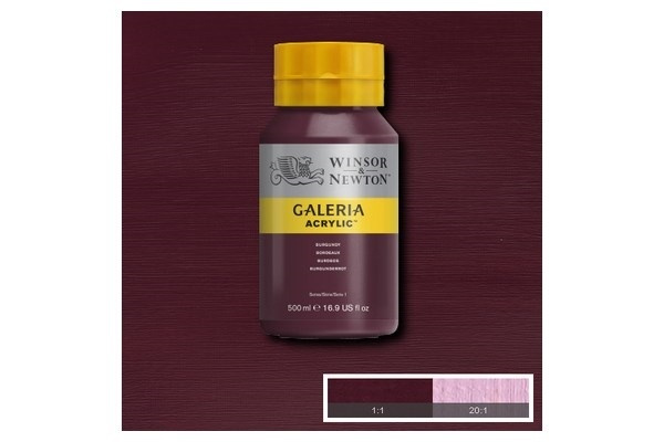 Galeria Acrylic 500Ml Burgundy 075 i gruppen SPORT, FRITID & HOBBY / Hobby / Måla & Rita / Konstnärsfärger / Akryl hos TP E-commerce Nordic AB (A08781)