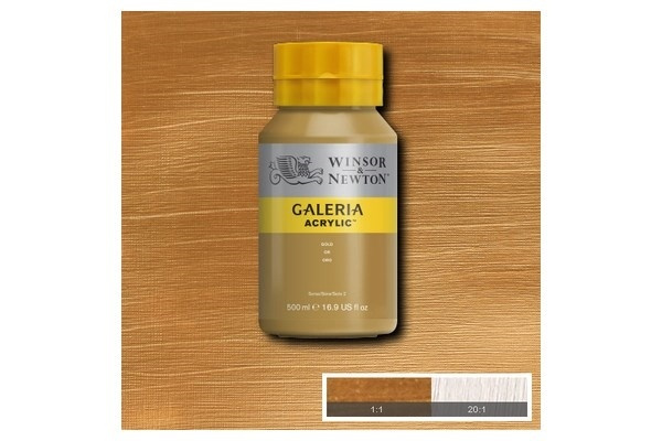 Galeria Acrylic 500Ml Gold 283 i gruppen SPORT, FRITID & HOBBY / Hobby / Måla & Rita / Konstnärsfärger / Akryl hos TP E-commerce Nordic AB (A08795)