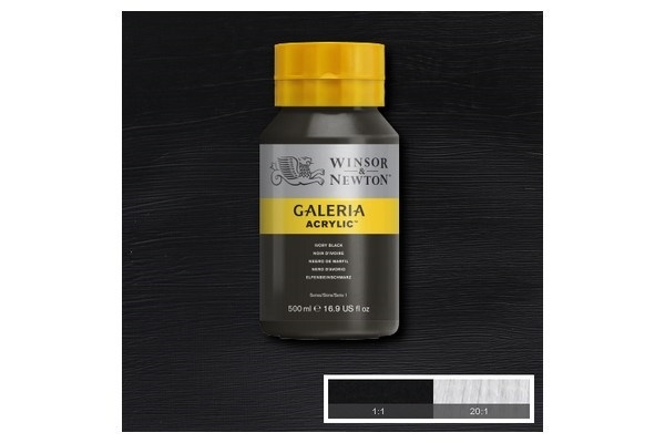 Galeria Acrylic 500Ml Ivory Black 331 i gruppen SPORT, FRITID & HOBBY / Hobby / Måla & Rita / Konstnärsfärger / Akryl hos TP E-commerce Nordic AB (A08798)