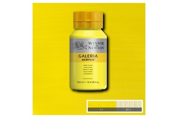 Galeria Acrylic 500Ml Lemon Yellow 346 i gruppen SPORT, FRITID & HOBBY / Hobby / Måla & Rita / Konstnärsfärger / Akryl hos TP E-commerce Nordic AB (A08800)