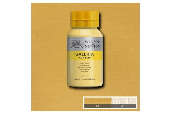 Galeria Acrylic 500Ml Naples Yellow 422 i gruppen SPORT, FRITID & HOBBY / Hobby / Måla & Rita / Konstnärsfärger / Akryl hos TP E-commerce Nordic AB (A08803)