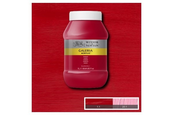 Galeria Acrylic 1L Crimson 203 i gruppen SPORT, FRITID & HOBBY / Hobby / Måla & Rita / Konstnärsfärger / Akryl hos TP E-commerce Nordic AB (A08893)