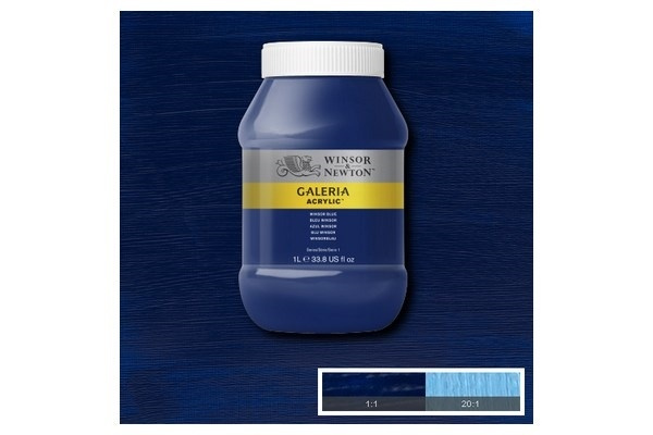 Galeria Acrylic 1L Winsor Bleue 706 i gruppen SPORT, FRITID & HOBBY / Hobby / Måla & Rita / Konstnärsfärger / Akryl hos TP E-commerce Nordic AB (A08895)