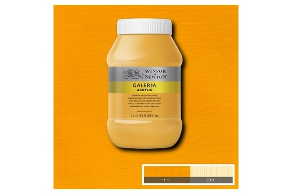 Galeria Acrylic 1L Cad Yellow Deep Hue 115 i gruppen SPORT, FRITID & HOBBY / Hobby / Måla & Rita / Konstnärsfärger / Akryl hos TP E-commerce Nordic AB (A08898)