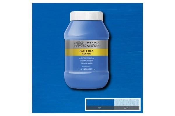 Galeria Acrylic 1L Cerulean Blue Hue 138 i gruppen SPORT, FRITID & HOBBY / Hobby / Måla & Rita / Konstnärsfärger / Akryl hos TP E-commerce Nordic AB (A08899)