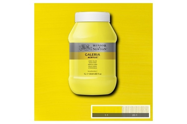 Galeria Acrylic 1L Lemon Yellow 346 i gruppen SPORT, FRITID & HOBBY / Hobby / Måla & Rita / Konstnärsfärger / Akryl hos TP E-commerce Nordic AB (A08901)