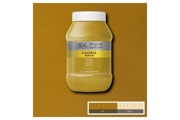 Galeria Acrylic 1L Yellow Ochre 744 i gruppen SPORT, FRITID & HOBBY / Hobby / Måla & Rita / Konstnärsfärger / Akryl hos TP E-commerce Nordic AB (A08907)