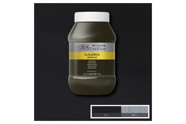 Galeria Acrylic 1L Mars Black 386 i gruppen SPORT, FRITID & HOBBY / Hobby / Måla & Rita / Konstnärsfärger / Akryl hos TP E-commerce Nordic AB (A08909)