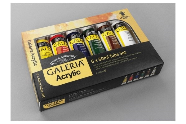 GALERIA ACRYLIC 6x60 ml set i gruppen SPORT, FRITID & HOBBY / Hobby / Måla & Rita / Konstnärsfärger / Akryl hos TP E-commerce Nordic AB (A08911)