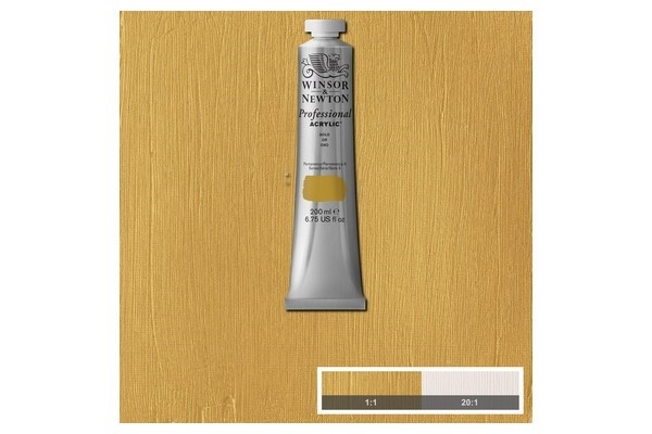 Prof Acrylic 200ML GOLD 283 i gruppen SPORT, FRITID & HOBBY / Hobby / Måla & Rita / Konstnärsfärger / Akryl hos TP E-commerce Nordic AB (A08924)