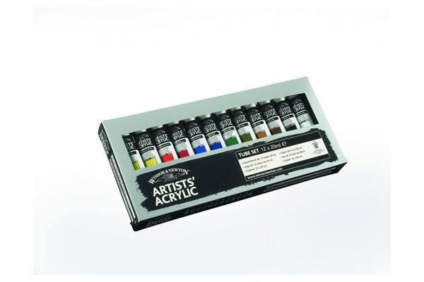 PROFESSIONAL ACRYLIC COLOUR Starter set 12x20 ml i gruppen SPORT, FRITID & HOBBY / Hobby / Måla & Rita / Konstnärsfärger / Akryl hos TP E-commerce Nordic AB (A08942)