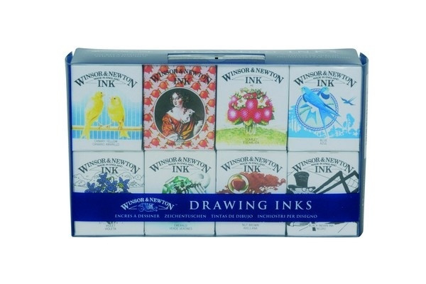 Drawing Ink Henry Collection 8x14 ml i gruppen SPORT, FRITID & HOBBY / Hobby / Måla & Rita / Konstnärsfärger / Bläck hos TP E-commerce Nordic AB (A08954)