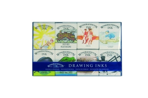 Drawing Ink William Collection 8x14 ml i gruppen SPORT, FRITID & HOBBY / Hobby / Måla & Rita / Konstnärsfärger / Bläck hos TP E-commerce Nordic AB (A08955)