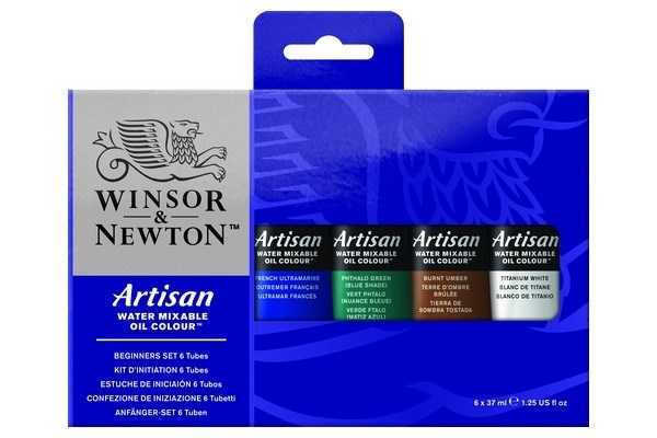 Artisan Water Mixable Oil Nybörjarset 6x37 ml i gruppen SPORT, FRITID & HOBBY / Hobby / Måla & Rita / Konstnärsfärger / Oljefärger hos TP E-commerce Nordic AB (A08957)