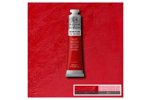 WINTON OIL COL 200 ml Cad red deep hue (06) 098 i gruppen SPORT, FRITID & HOBBY / Hobby / Måla & Rita / Konstnärsfärger / Oljefärger hos TP E-commerce Nordic AB (A09052)