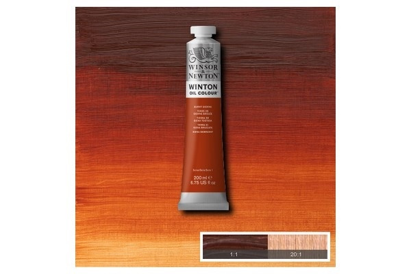 Winton Oil Col 200Ml (02) Burnt Sienna 074 i gruppen SPORT, FRITID & HOBBY / Hobby / Måla & Rita / Konstnärsfärger / Oljefärger hos TP E-commerce Nordic AB (A09063)