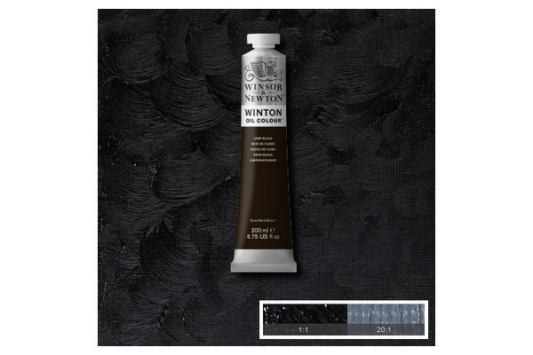 Winton Oil Col 200Ml (25) Lamp Black 337 i gruppen SPORT, FRITID & HOBBY / Hobby / Måla & Rita / Konstnärsfärger / Oljefärger hos TP E-commerce Nordic AB (A09069)