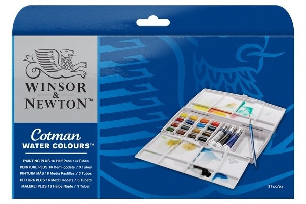 Cotman Water Color Paintingbox PLUS i gruppen SPORT, FRITID & HOBBY / Hobby / Måla & Rita / Konstnärsfärger / Akvarellfärger hos TP E-commerce Nordic AB (A09090)