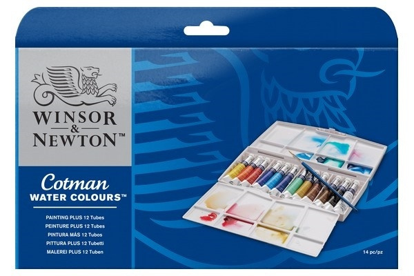 Cotman Water Color Tube Painting box Plus i gruppen SPORT, FRITID & HOBBY / Hobby / Måla & Rita / Konstnärsfärger / Akvarellfärger hos TP E-commerce Nordic AB (A09092)