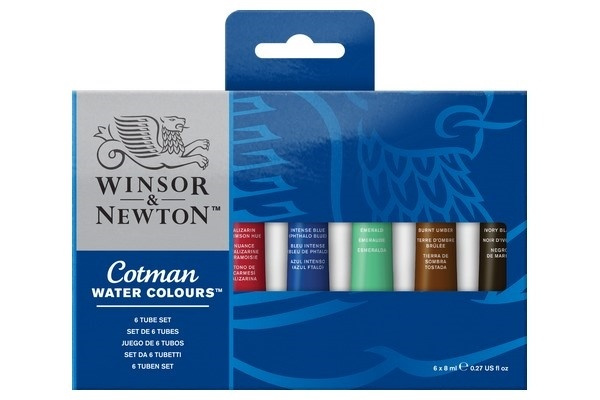 Cotman Water Color Tubset 6x8 ml i gruppen SPORT, FRITID & HOBBY / Hobby / Måla & Rita / Konstnärsfärger / Akvarellfärger hos TP E-commerce Nordic AB (A09094)