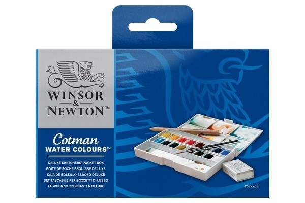 Cotman Water Color Deluxe pocketbox i gruppen SPORT, FRITID & HOBBY / Hobby / Måla & Rita / Konstnärsfärger / Akvarellfärger hos TP E-commerce Nordic AB (A09100)