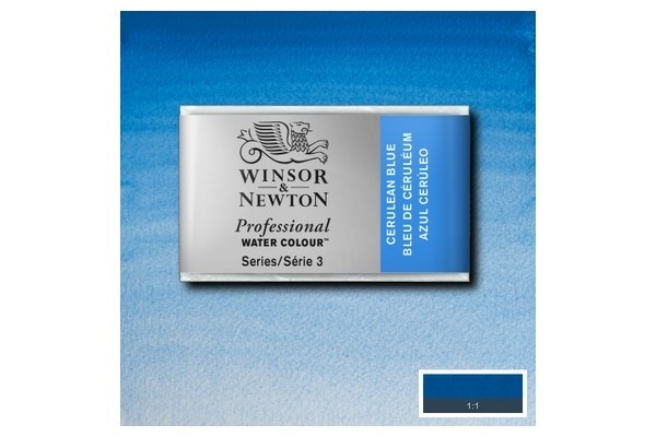 Prof Water Colour Pan/W Cerulean Blue 137 i gruppen SPORT, FRITID & HOBBY / Hobby / Måla & Rita / Konstnärsfärger / Akvarellfärger hos TP E-commerce Nordic AB (A09108)