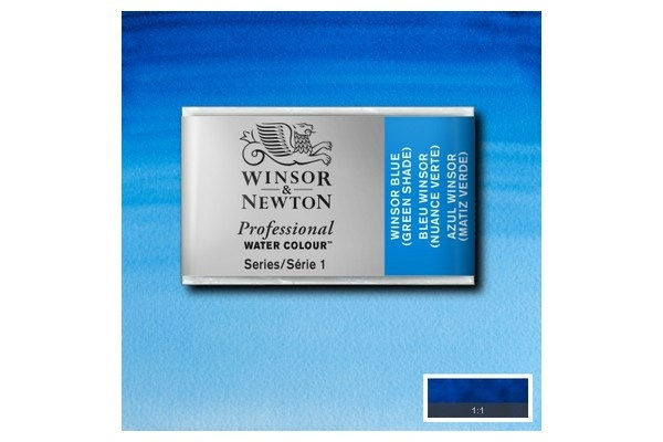 Prof Water Colour Pan/W Winsor Blue Gn 707 i gruppen SPORT, FRITID & HOBBY / Hobby / Måla & Rita / Konstnärsfärger / Akvarellfärger hos TP E-commerce Nordic AB (A09158)