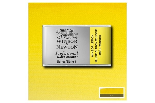 Prof Water Colour Pan/W Winsor Lemon 722 i gruppen SPORT, FRITID & HOBBY / Hobby / Måla & Rita / Konstnärsfärger / Akvarellfärger hos TP E-commerce Nordic AB (A09160)