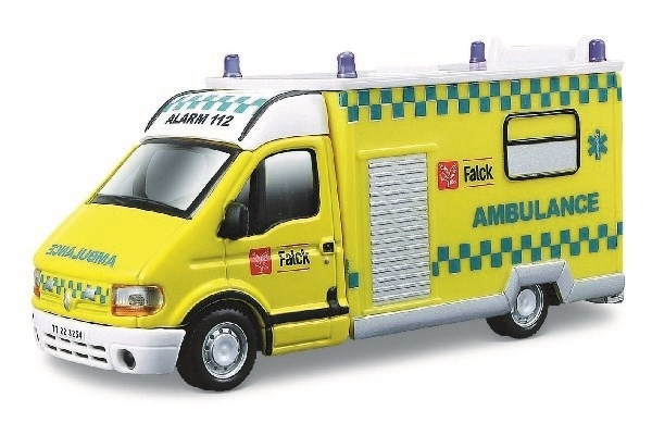 Ambulance 1:50, kan komme i ass. farver. i gruppen LEKSAKER, BARN- & BABYPRODUKTER / Leksaker / Leksaksbilar hos TP E-commerce Nordic AB (A09202)