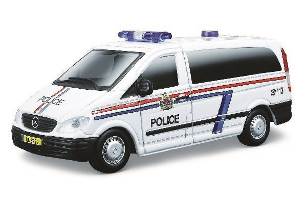Police Mercedes-Benz Vito 1:50 i gruppen LEKSAKER, BARN- & BABYPRODUKTER / Leksaker / Leksaksbilar hos TP E-commerce Nordic AB (A09203)