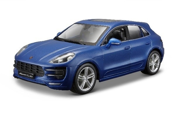 Porsche Macan 1:24 metal blue i gruppen LEKSAKER, BARN- & BABYPRODUKTER / Leksaker / Leksaksbilar hos TP E-commerce Nordic AB (A09213)