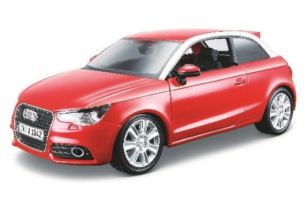 Audi A1 1:24 metallic red i gruppen LEKSAKER, BARN- & BABYPRODUKTER / Leksaker / Leksaksbilar & andra fordon hos TP E-commerce Nordic AB (A09225)