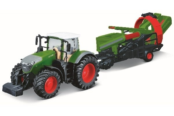 Tractor w/cultivator Fendt 1050 Vario 10cm green i gruppen LEKSAKER, BARN- & BABYPRODUKTER / Leksaker / Leksaksbilar hos TP E-commerce Nordic AB (A09242)