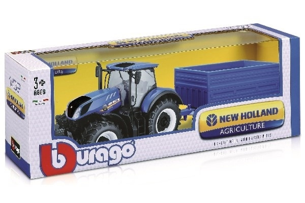 Tractor 1:32 w/trailer New Holland T7.315 ass. i gruppen LEKSAKER, BARN- & BABYPRODUKTER / Leksaker / Leksaksbilar & andra fordon hos TP E-commerce Nordic AB (A09248)