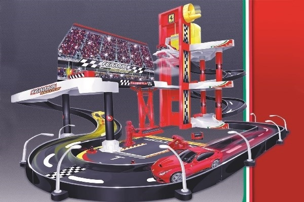Ferrari racing garage incl. 1 car 1:43 i gruppen LEKSAKER, BARN- & BABYPRODUKTER / Leksaker / Leksaksbilar hos TP E-commerce Nordic AB (A09251)