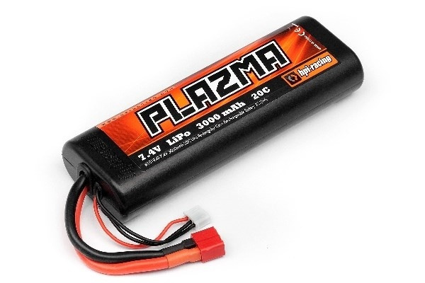 Plazma 7.4V 3000Mah 20C Lipo Rnd Case S.Pack 22.2W i gruppen LEKSAKER, BARN- & BABYPRODUKTER / Radiostyrt / RC Batterier / LiPo / 7,4V hos TP E-commerce Nordic AB (A09467)