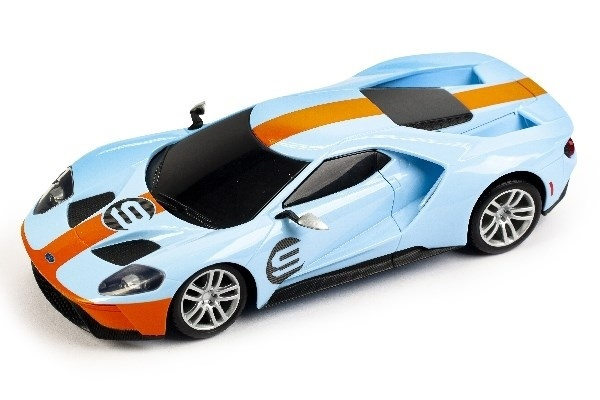 FORD GT 1:24 Ljusblå/Orange med Motorljud i gruppen LEKSAKER, BARN- & BABYPRODUKTER / Leksaker / Leksaksbilar hos TP E-commerce Nordic AB (A09609)