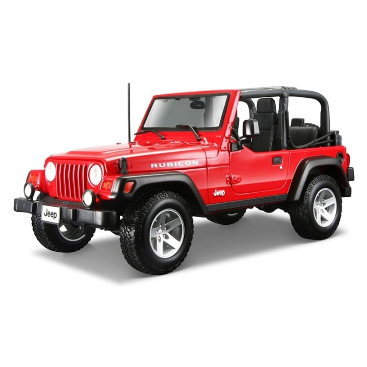Jeep Wrangler Rubicon 1:18 Röd i gruppen LEKSAKER, BARN- & BABYPRODUKTER / Leksaker / Leksaksbilar & andra fordon hos TP E-commerce Nordic AB (A09623)