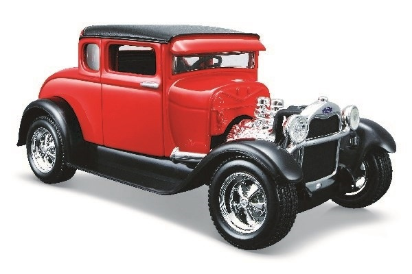 Ford Model A 1929 1:24 Röd i gruppen LEKSAKER, BARN- & BABYPRODUKTER / Leksaker / Leksaksbilar hos TP E-commerce Nordic AB (A09660)