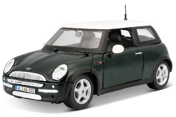Mini Cooper 1:24 Metallic Green i gruppen LEKSAKER, BARN- & BABYPRODUKTER / Leksaker / Leksaksbilar & andra fordon hos TP E-commerce Nordic AB (A09663)
