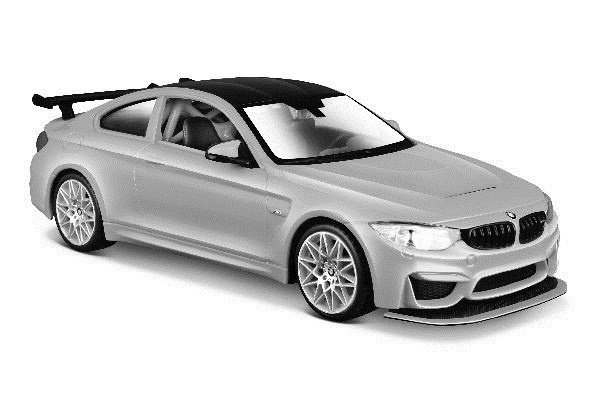 BMW M4 GTS 1:24 Metallic Flat Grey i gruppen LEKSAKER, BARN- & BABYPRODUKTER / Leksaker / Leksaksbilar hos TP E-commerce Nordic AB (A09667)