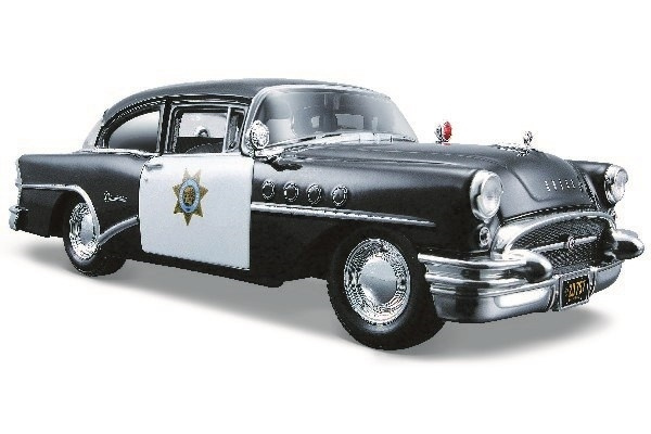 Buick Century 1955 1:24 Svart i gruppen LEKSAKER, BARN- & BABYPRODUKTER / Leksaker / Leksaksbilar & andra fordon hos TP E-commerce Nordic AB (A09669)
