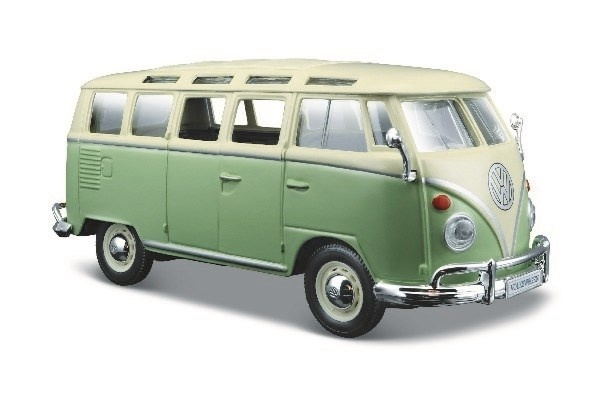 Volkswagen Van \'Samba\' 1:24, Blandade färger i gruppen LEKSAKER, BARN- & BABYPRODUKTER / Leksaker / Leksaksbilar & andra fordon hos TP E-commerce Nordic AB (A09682)