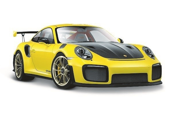 Porsche 911 GTS R2 1:24 Gul i gruppen LEKSAKER, BARN- & BABYPRODUKTER / Leksaker / Leksaksbilar & andra fordon hos TP E-commerce Nordic AB (A09683)