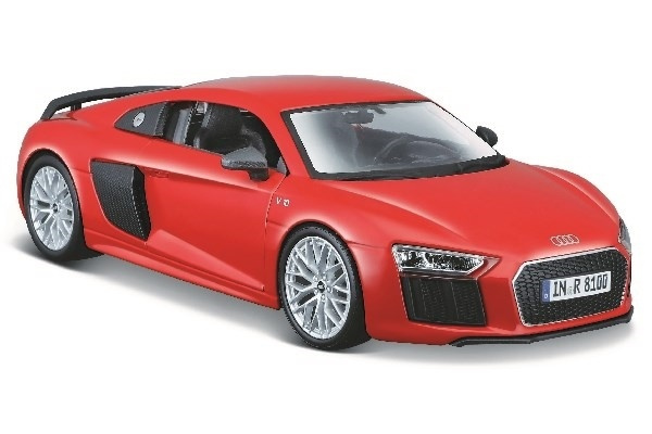 Audi R8 V10 Plus 1:24 Röd i gruppen LEKSAKER, BARN- & BABYPRODUKTER / Leksaker / Leksaksbilar hos TP E-commerce Nordic AB (A09689)